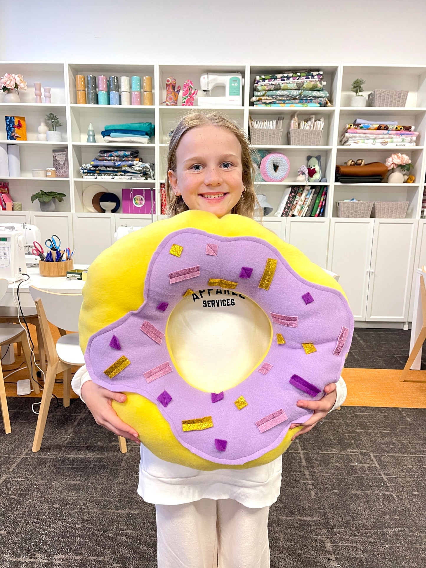 Giant Squishy Doughnut Cushion Workshop, Date: 2 October 2025
