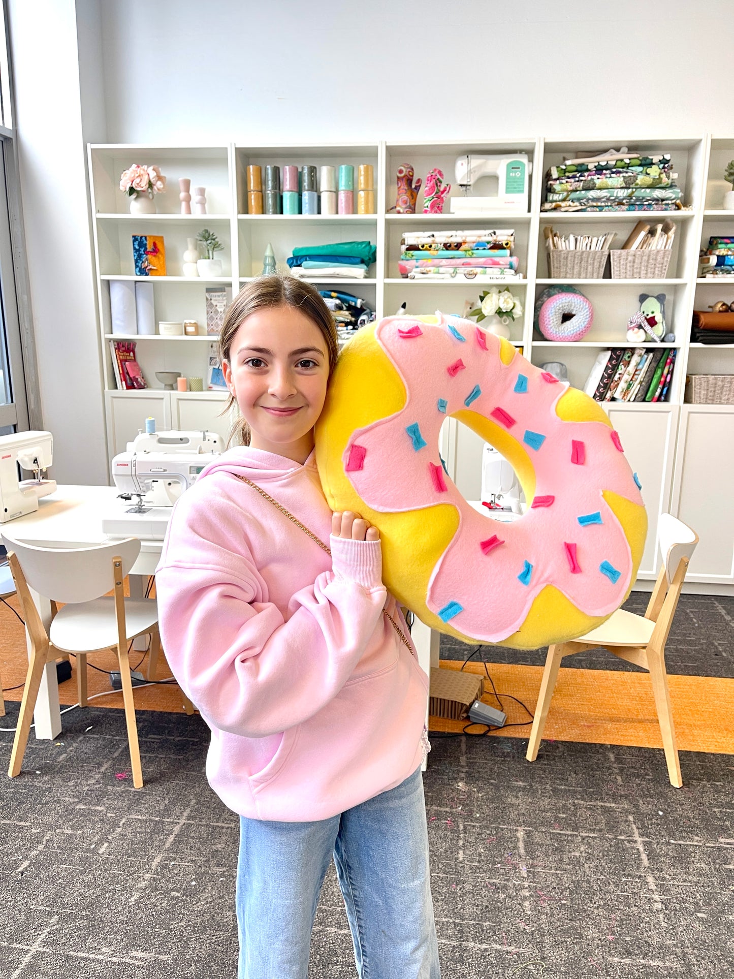 Giant Squishy Doughnut Cushion Workshop, Date: 2 October 2025