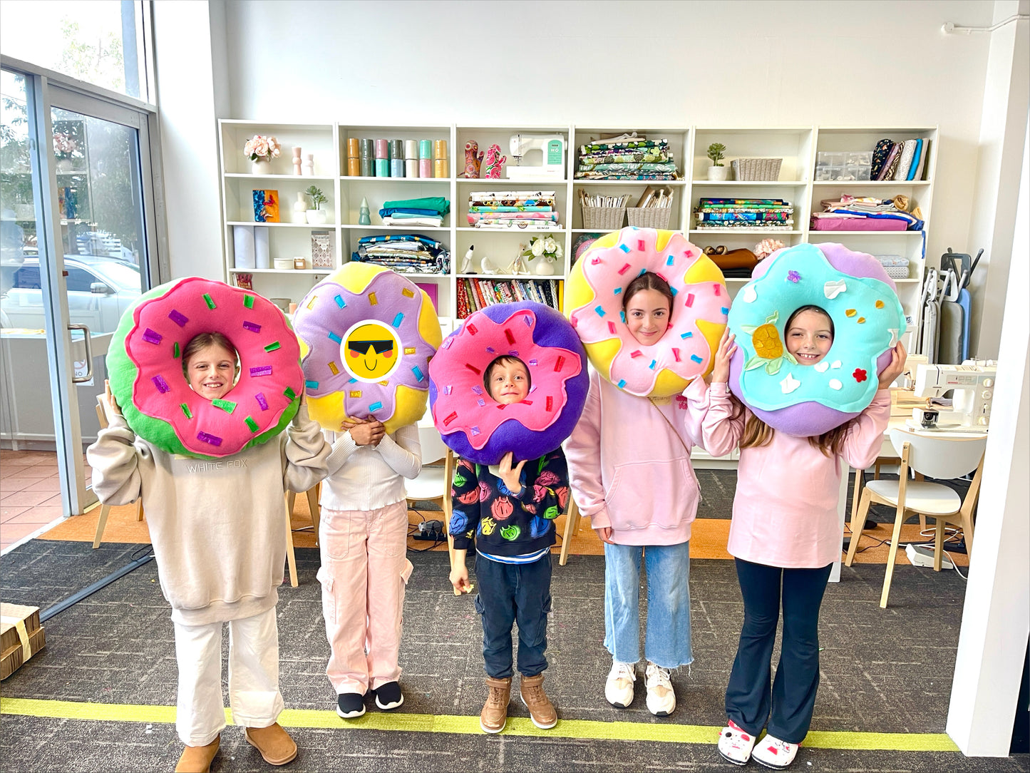 Giant Squishy Doughnut Cushion Workshop, Date: 2 October 2025